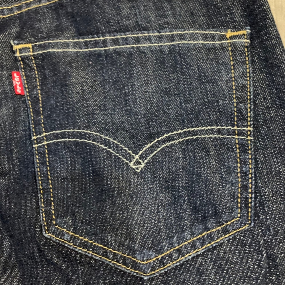Levi's 559 Jeans Men's Dark Wash Straight Fit Relaxed Classic Denim W33 L32 - Picture 3 of 13